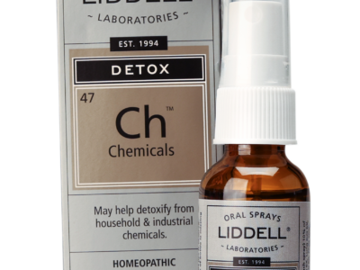 Chemicals detox homeopathic remedy small spray bottle