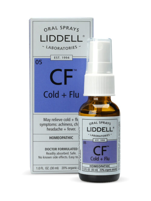 Cold + Flu homeopathic remedy small spray bottle