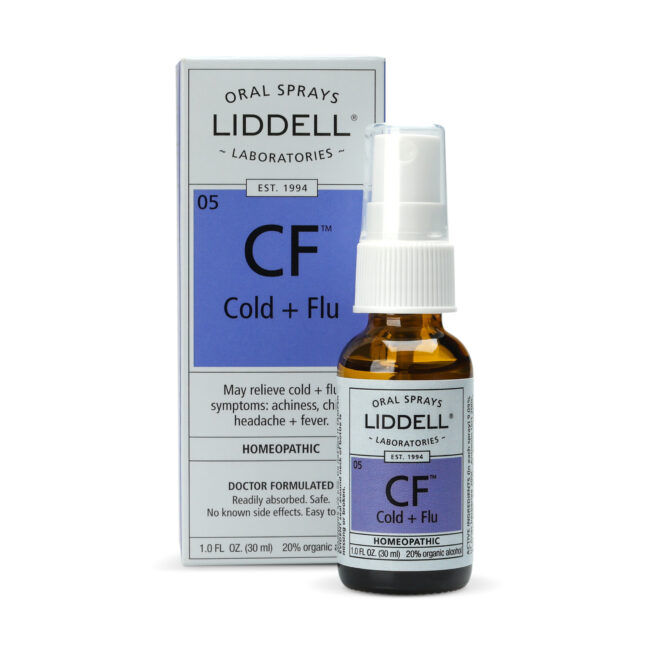 Cold + Flu homeopathic remedy small spray bottle