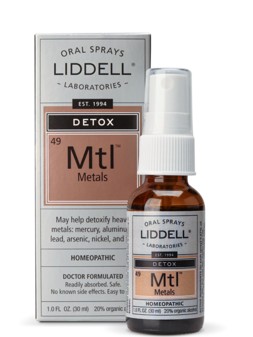 Metals detox homeopathic remedy small spray bottle