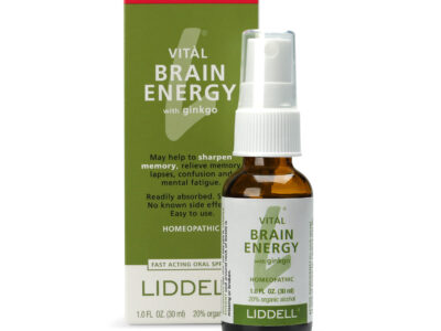 Vital Brain Energy homeopathic remedy small spray bottle
