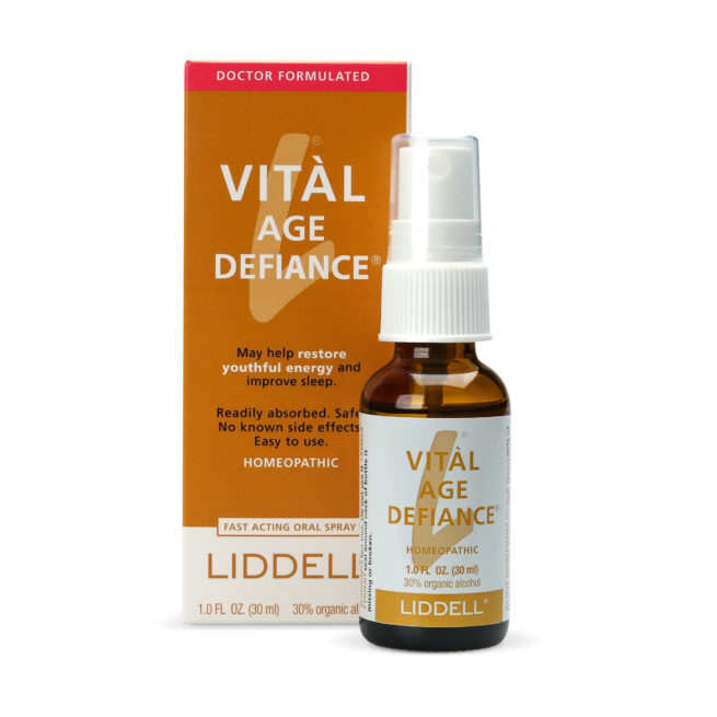Vital Age Defiance homeopathic remedy small spray bottle